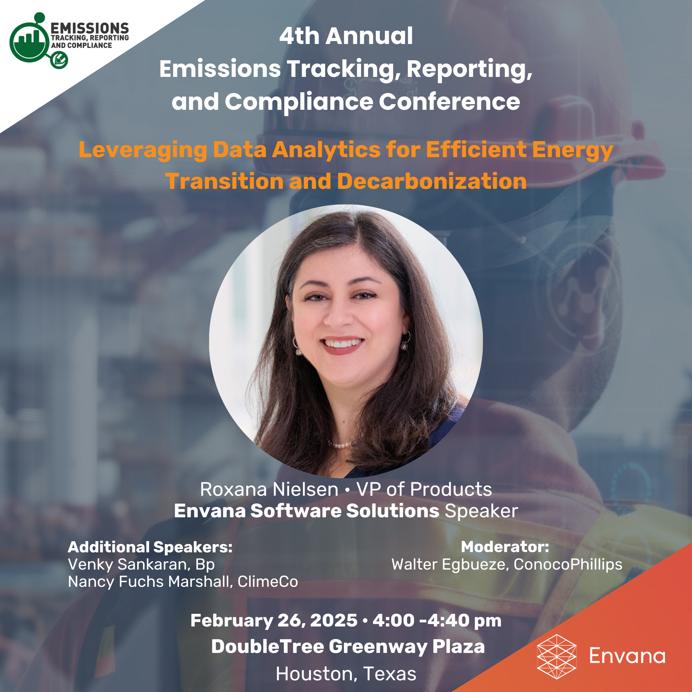 Roxana Nielsen - Envana Software Solutions Speaker Emissions Tracking, Reporting, and Compliance Conference